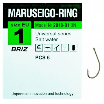 Крючок одинарный "Maruseigo-ring"
