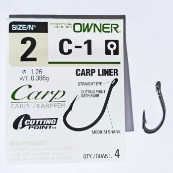 Крючок рыболовный "OWNER" Carp Liner