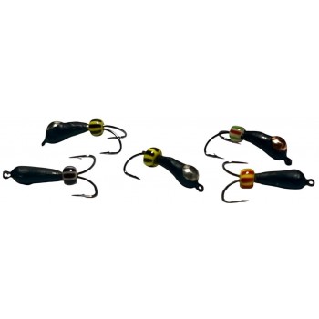 Мормишка вольфрамова коза Ø 3,0 мм 0.7 g з коронкою