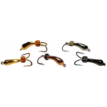 Мормишка вольфрамова коза Ø 3,0 мм 0,6 g гальваніка Мормишка вольфрамова коза Ø 3,0 мм 0,6 g гальваніка