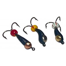 Мормышка вольфрамовая чёртик - уралка Ø 3,0 мм 0,6g с коронкой