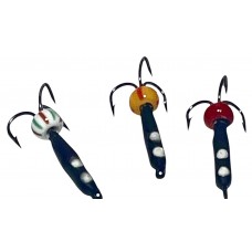 Мормышка вольфрамовая чёртик Ø 2,0 мм L 10 мм 0.3 g с фосфорными крапинками Мормышка вольфрамовая чёртик Ø 2,0 мм L 10 мм 0.3 g с фосфорными крапинками