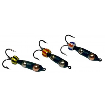 Мормышка вольфрамовая чёртик Ø 2,5 мм 0.8 g с коронкой