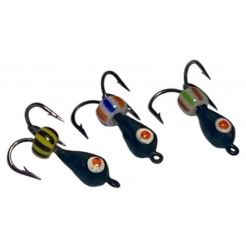 Мормышка вольфрамовая чёртик Ø 3,0 мм 0,6 g с фосфорным глазиком