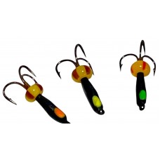 Мормышка вольфрамовая чёртик Ø 1.5 мм 0.2 g цветной