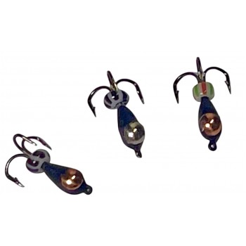 Мормышка вольфрамовая чёртик Ø 3.0 мм 0.6 g с коронкой