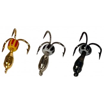 Мормышка вольфрамовая чёртик Ø 2.5 мм 0.4 g гальваника Мормышка вольфрамовая чёртик Ø 2.5 мм 0.4 g гальваника