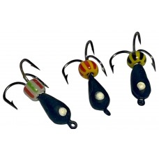 Мормышка вольфрамовая чёртик Ø 3,0 мм 0,6 g с фосфорной крапинкой Мормышка вольфрамовая чёртик Ø 3,0 мм 0,6 g с фосфорной крапинкой