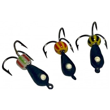 Мормишка вольфрамова чортик Ø 3,0 мм 0,6 g з фосфорною цяткою Мормишка вольфрамова чортик Ø 3,0 мм 0,6 g з фосфорною цяткою