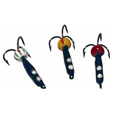 Мормышка вольфрамовая чёртик Ø 1.5 мм L 10 мм 0.3 g с фосфорными крапинками