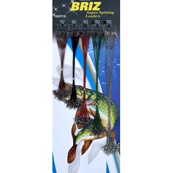 Набор поводков "Briz" для рыбацких снастей и рыбалке на хищную рыбу